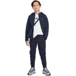 Nike Sportswear Tech Fleece Broek Voor Kinderen - Obsidianheather/black/black FD3287-473 -Fitness-Mode Winkel nike sportswear tech kids fleece pants obsidian heather black black fd3287 473 2 1533936