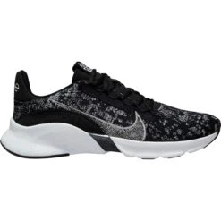 Nike SuperRep Go 3 Flyknit Next Nature Schoenen Dames - Black/metallic Silver-white DH3393-010