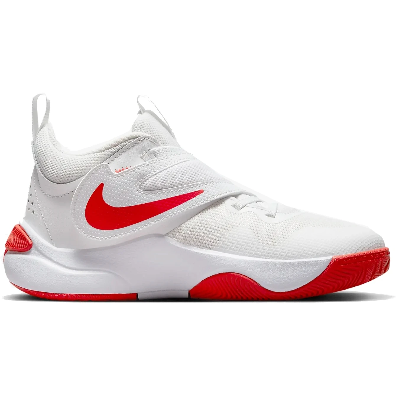 Nike Team Hustle D 11 Basketballschoenen Voor Kinderen - Summit White/track Red-white DV8996-102 4 Nike Team Hustle D 11 Basketballschoenen Voor Kinderen - Summit White/track Red-white DV8996-102 - Afbeelding 2