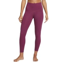 Nike Yoga Dri-FIT 7/8 High-Rise Legging Dames - Rosewood/particle Grey DM7023-653
