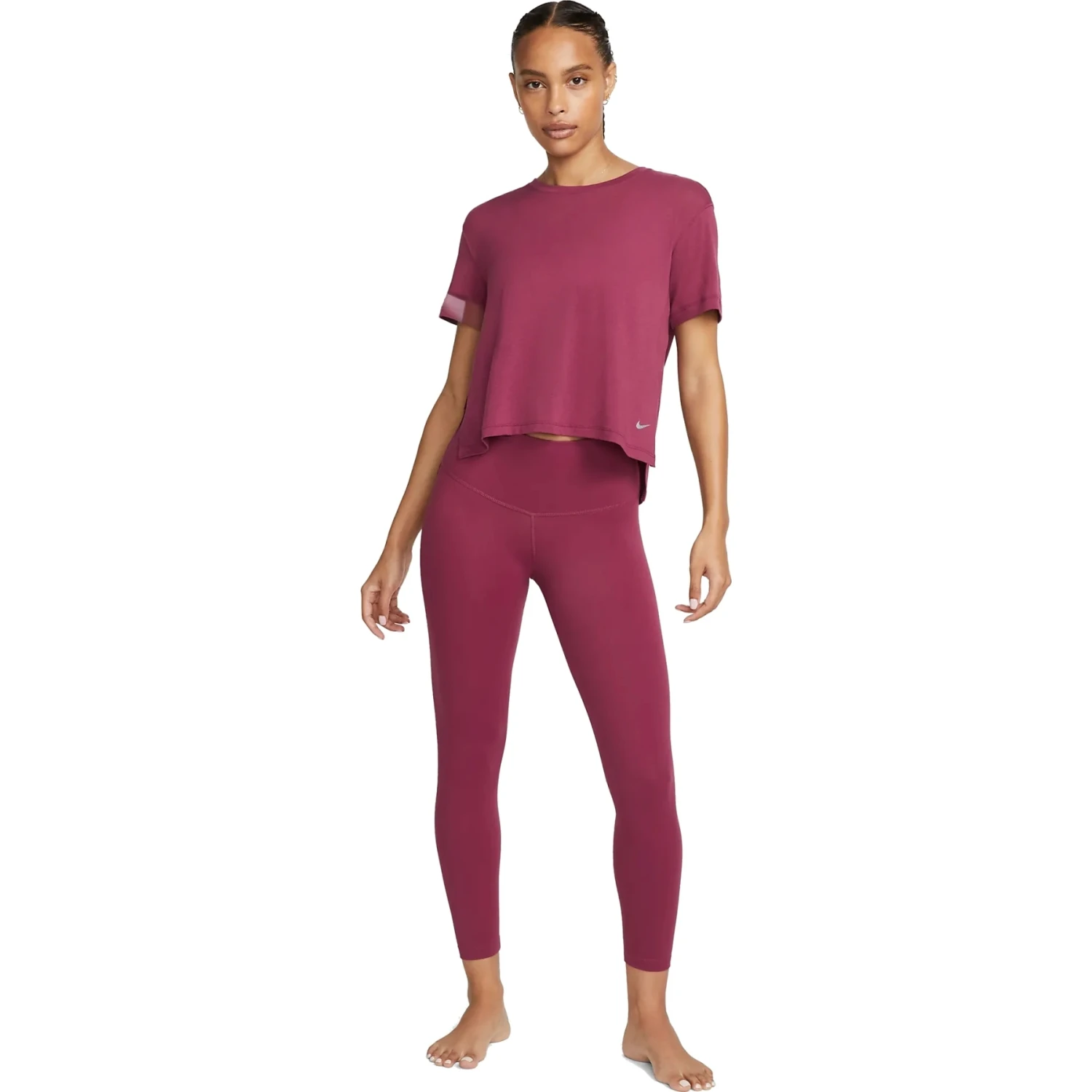 Nike Yoga Dri-FIT Top Dames - Rosewood/particle Grey DM7025-653 7 Nike Yoga Dri-FIT Top Dames - Rosewood/particle Grey DM7025-653 - Afbeelding 5