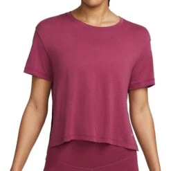 Nike Yoga Dri-FIT Top Dames - Rosewood/particle Grey DM7025-653