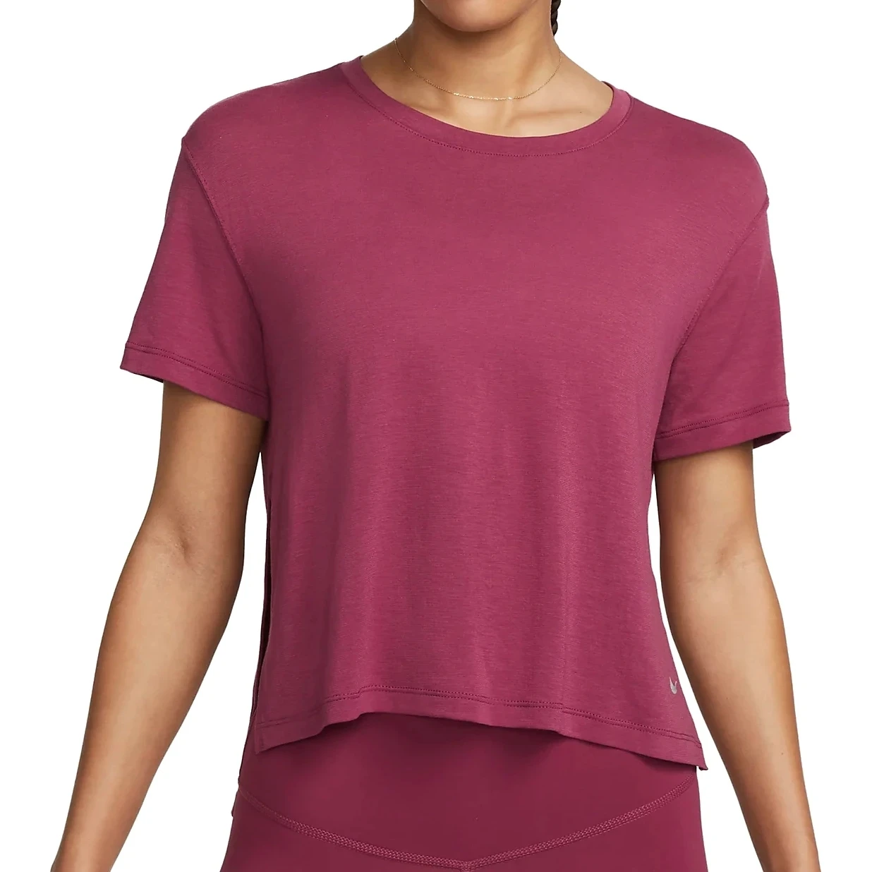 Nike Yoga Dri-FIT Top Dames - Rosewood/particle Grey DM7025-653 3 Nike Yoga Dri-FIT Top Dames - Rosewood/particle Grey DM7025-653