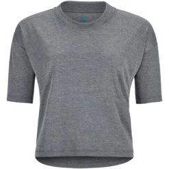 Odlo Active 365 Natural Blend T-shirt Dames - Black Melange