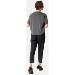Odlo Active 365 Natural Blend T-shirt Dames - Black Melange -Fitness-Mode Winkel odlo womens active 365 natural blend t shirt black melange 4 1406408