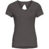 Odlo Halden Linencool Dames T-Shirt - Dark Grey Melange -Fitness-Mode Winkel odlo womens halden linencool t shirt dark grey melange 1 1115161