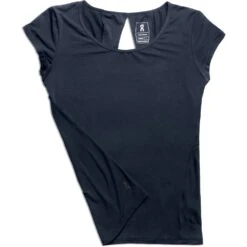 On Running On Active-T Breathe Dames T-Shirt - Navy -Fitness-Mode Winkel on active t breathe women running shirt navy 1 948863