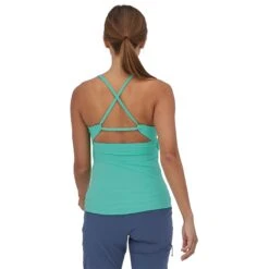 Patagonia Mibra Dames Tanktop - Fresh Teal -Fitness-Mode Winkel patagonia women s mibra tank fresh teal 4 1168560