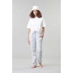 Picture Organic Clothing Picture Cocoon Dames Joggingbroek - Grey Melange -Fitness-Mode Winkel picture cocoon women sweatpants grey melange 3 1335873