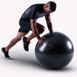 PTP Coreball 65cm Pilates Bal & Luchtpomp - Zwart Onyx -Fitness-Mode Winkel ptp coreball onyx 65 03 845292