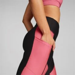 Puma Fit Eversculpt 7/8 Tight Dames - Puma Black-Sunset Pink -Fitness-Mode Winkel puma fit eversculpt womens 7 8 tights puma black sunset pink 6 1332187