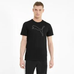 Puma Performance CAT T-Shirt Heren - Puma Black 9 Puma Performance CAT T-Shirt Heren - Puma Black -Fitness-Mode Winkel puma performance cat mens tee puma black 3 1102057