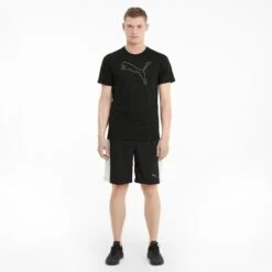 Puma Performance CAT T-Shirt Heren - Puma Black 11 Puma Performance CAT T-Shirt Heren - Puma Black -Fitness-Mode Winkel puma performance cat mens tee puma black 5 1102063