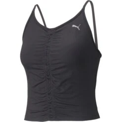 Puma Studio Foundation Ruched Tanktop Dames - Puma Black