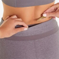 Puma Studio Mesh Inset High Waist 7/8 Tight Dames - Quail Heather -Fitness-Mode Winkel puma studio mesh inset high waist 7 8 womens training leggings quail heather 6 1220120