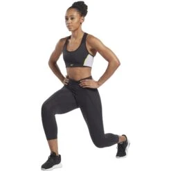 Reebok Lux 3/4 High Rise Tights Women's - Black -Fitness-Mode Winkel reebok lux 3 4 high rise tights womens black 4 1367039