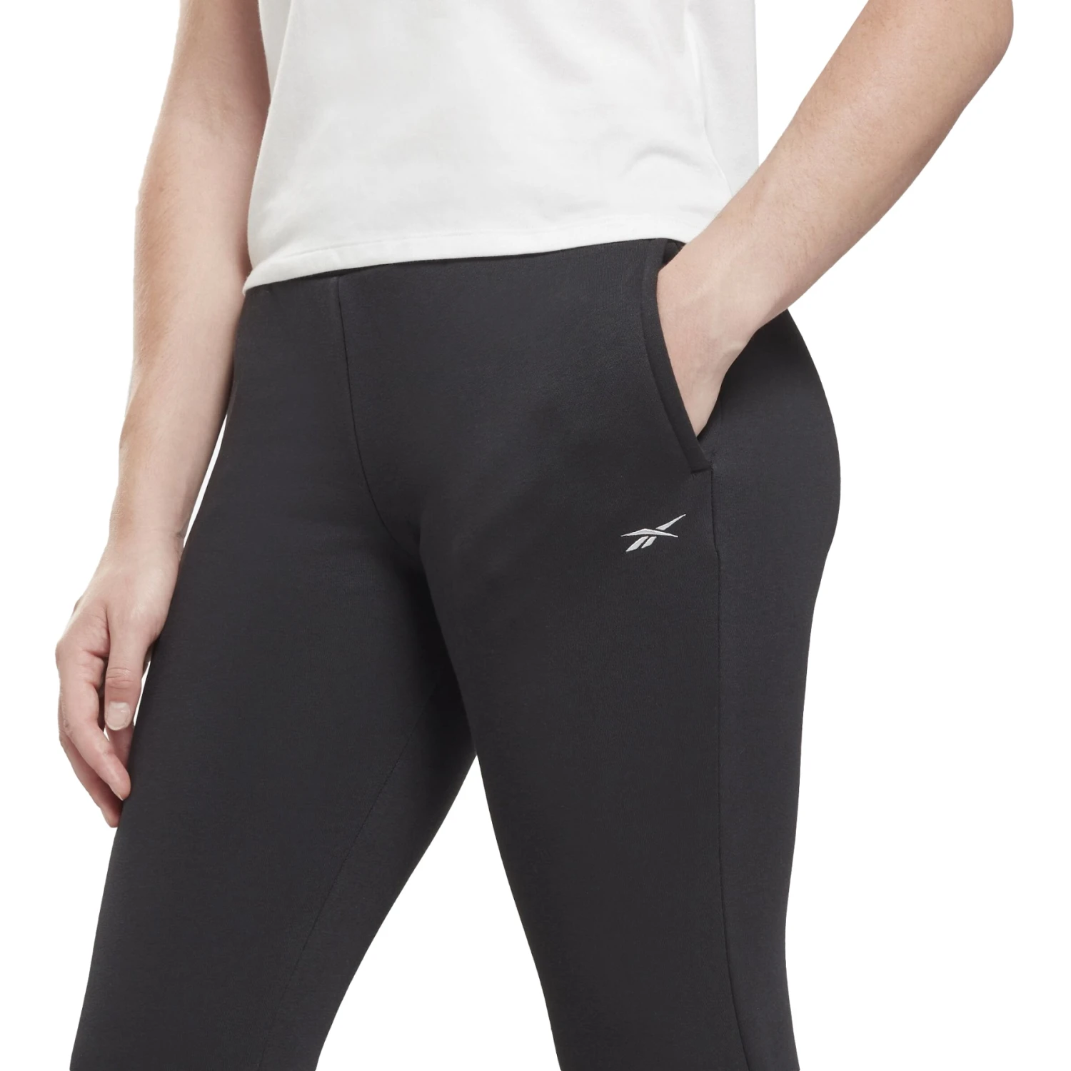 Reebok Lux Fleece Broek Dames - Zwart 6 Reebok Lux Fleece Broek Dames - Zwart - Afbeelding 4