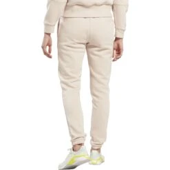 Reebok Lux Fleece Broek Dames - Soft Ecru -Fitness-Mode Winkel reebok lux fleece pant womens soft ecru 3 1368025