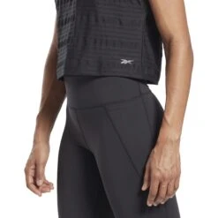 Reebok Perforated Tee Women's - Black -Fitness-Mode Winkel reebok perforated tee womens black 5 1367072