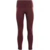 Reebok Studio Taped Leggings Women's Tight - Maroon -Fitness-Mode Winkel reebok studio taped leggings women tight maroon 1 1008894