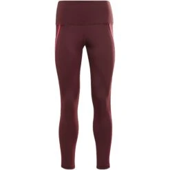 Reebok Studio Taped Leggings Women's Tight - Maroon