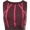 Reebok Studio Taped Tank Women's Singlet - Maroon -Fitness-Mode Winkel reebok studio taped tank women singlet maroon 5 1008971