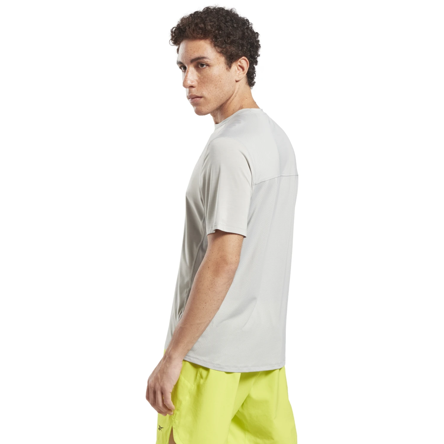 Reebok TS AC Solid Athlete Tee - Pure Grey 5 Reebok TS AC Solid Athlete Tee - Pure Grey - Afbeelding 3