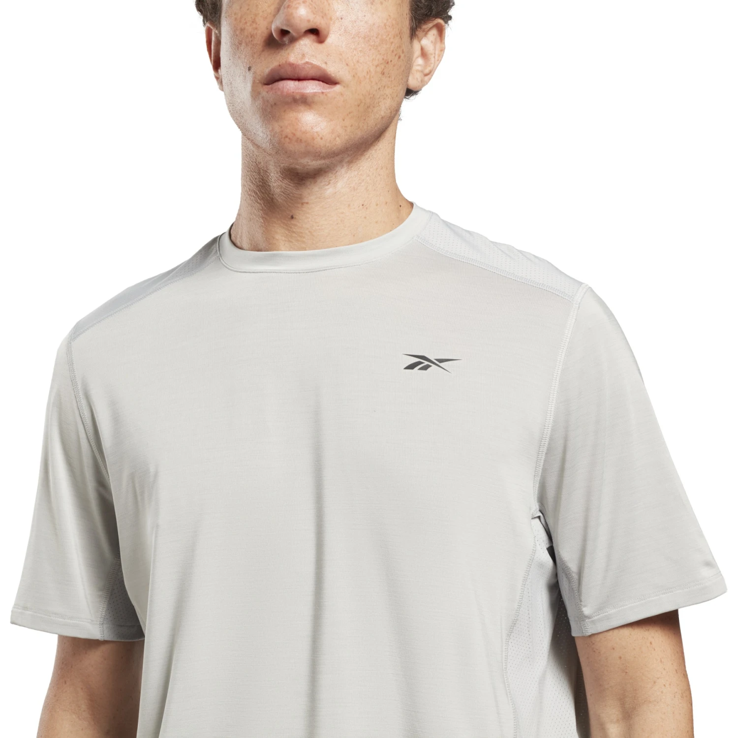 Reebok TS AC Solid Athlete Tee - Pure Grey 7 Reebok TS AC Solid Athlete Tee - Pure Grey - Afbeelding 5