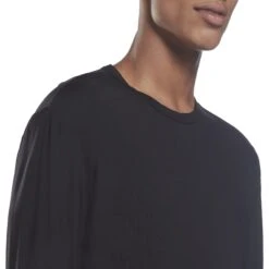 Reebok TS ACTIVCHILL Dreamblend Long Sleeve Shirt - Black -Fitness-Mode Winkel reebok ts activchill dreamblend long sleeve shirt black 5 1367142