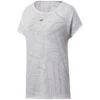 Reebok Women Burnout T-Shirt - Porcelain FT0805 -Fitness-Mode Winkel reebok w burnout t shirt porcelain 1 869791