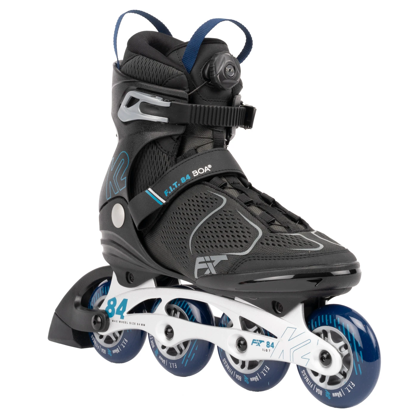 K2 F.I.T. 84 BOA - Heren Fitness Inline Skates - Grey - Blue 5 K2 F.I.T. 84 BOA - Heren Fitness Inline Skates - Grey - Blue - Afbeelding 3