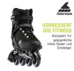 Rollerblade Sirio 84 - Men Fitness Inline Skates - 2022 - Black/white -Fitness-Mode Winkel sirio 84 9 1221759 1