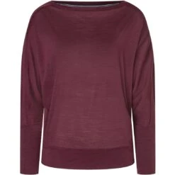 SUPER.NATURAL Kula Top Dames Shirt Met Lange Mouwen - Wine Tasting
