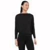 SUPER.NATURAL Kula Top Dames Shirt Met Lange Mouwen - Jet Black -Fitness-Mode Winkel super 1547265