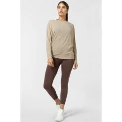 SUPER.NATURAL Kula Top Dames Shirt Met Lange Mouwen - White Pepper 10 SUPER.NATURAL Kula Top Dames Shirt Met Lange Mouwen - White Pepper -Fitness-Mode Winkel super 1547272