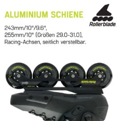 Rollerblade Twister XT - Men Urban Inline Skates - Black/lime -Fitness-Mode Winkel twister xt 13 1257351