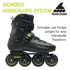Rollerblade Twister XT - Men Urban Inline Skates - Black/lime -Fitness-Mode Winkel twister xt 15 1257353