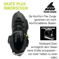 Rollerblade Twister XT - Men Urban Inline Skates - Black/lime -Fitness-Mode Winkel twister xt 16 1257354