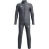 Under Armour UA Challenger Trainingspak Kinder - Pitch Gray/White -Fitness-Mode Winkel under armour kids ua challenger tracksuit pitch gray white 1 1334356