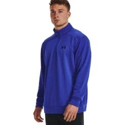 Under Armour Armour Fleece® Met Korte Rits Heren - Team Royal/Zwart