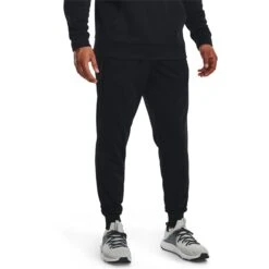 Under Armour Armour Fleece® Joggingbroek Heren - Zwart/Zwart -Fitness-Mode Winkel under armour mens armour fleece joggers black black 3 1334213