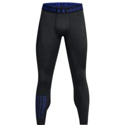 Under Armour ColdGear® Twist Legging Heren - Zwart/Team Royal -Fitness-Mode Winkel under armour mens coldgear twist leggings black team royal 3 1561502