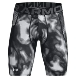 Under Armour HeatGear® Printed Long Short Heren - Zwart/Wit -Fitness-Mode Winkel under armour mens heatgear printed long shorts black white 3 1527371