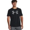 Under Armour UA Big Logo Fill Shirt Met Korte Mouwen Heren - Zwart/Pitch Gray -Fitness-Mode Winkel under armour mens ua big logo fill short sleeve shirt black pitch gray 1 1527408