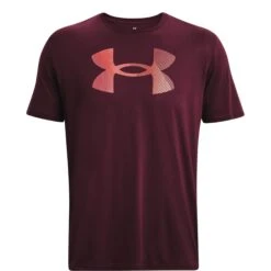Under Armour UA Big Logo Fill Shirt Met Korte Mouwen Heren - Dark Maroon/Misty Purple -Fitness-Mode Winkel under armour mens ua big logo fill short sleeve shirt dark maroon misty purple 3 1527416