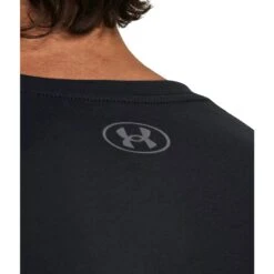 Under Armour UA Branded Gel Stack Shirt Met Korte Mouwen Heren - Zwart/Pitch Gray -Fitness-Mode Winkel under armour mens ua branded gel stack short sleeve shirt black pitch gray 5 1531832