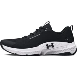 Under Armour UA Dynamic Select Trainingsschoenen Heren - Zwart/Wit -Fitness-Mode Winkel under armour mens ua dynamic select training shoes black white 4 1527670