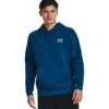 Under Armour UA Essential Fleece Hoodie Heren - Varsity Blue/Wit -Fitness-Mode Winkel under armour mens ua essential fleece hoodie varsity blue white 1 1527711