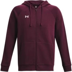 Under Armour UA Rival Fleece Hoodie Met Volledige Rits Heren - Dark Maroon/Wit 10 Under Armour UA Rival Fleece Hoodie Met Volledige Rits Heren - Dark Maroon/Wit -Fitness-Mode Winkel under armour mens ua rival fleece full zip hoodie dark maroon white 3 1529025