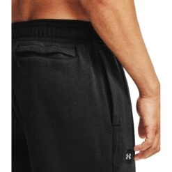 Under Armour UA Rival Fleece Joggingbroek Heren - Zwart/Onyx White -Fitness-Mode Winkel under armour mens ua rival fleece joggers black onyx white 3 1466865